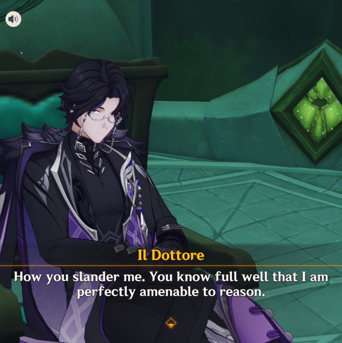 nanzhumeng's tweet photo. replaying this dialogue again and dottore is such a simp actually, it’s a bit embarrassing https://t.co/ktKokCZXi6