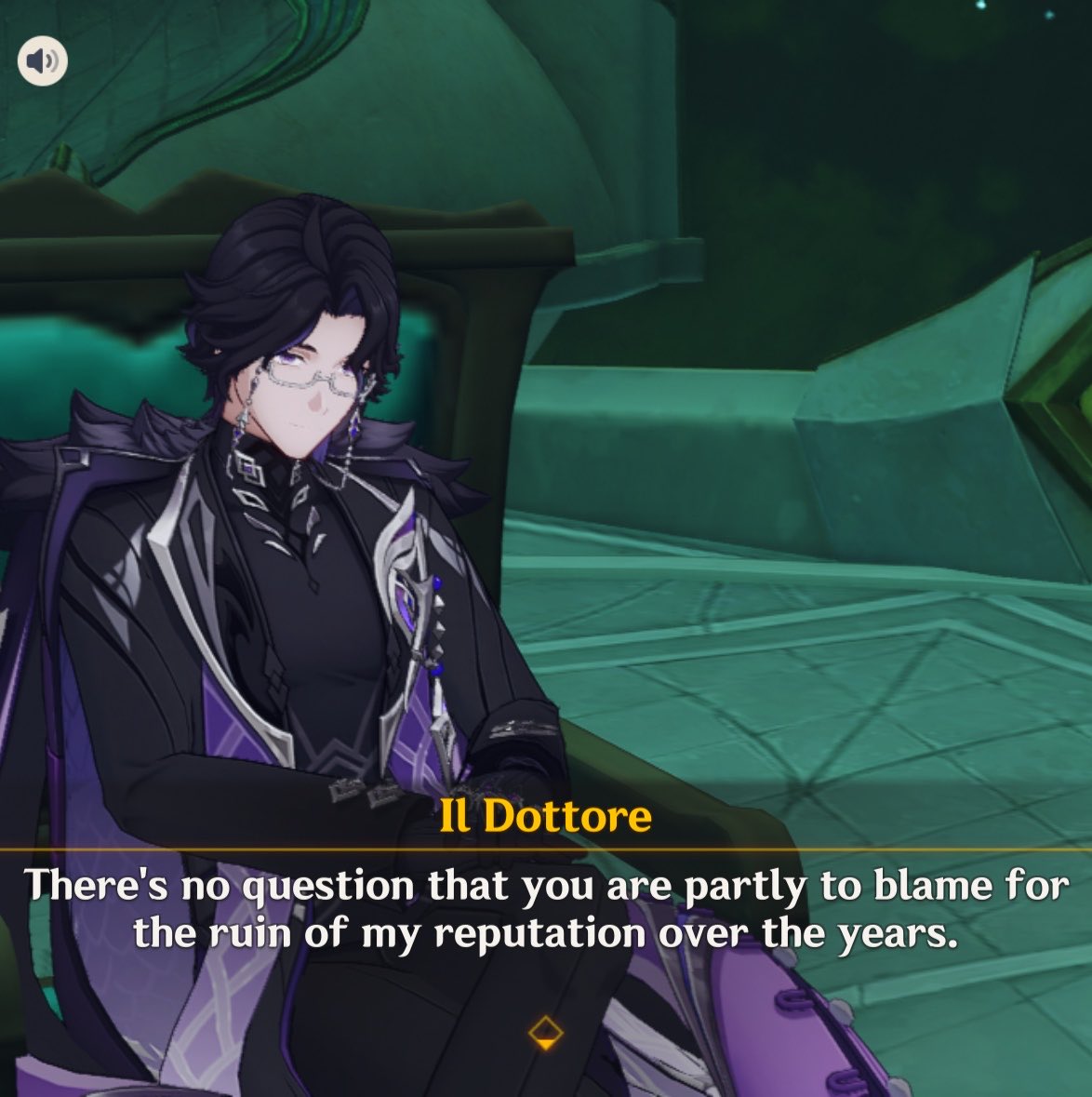 nanzhumeng's tweet photo. replaying this dialogue again and dottore is such a simp actually, it’s a bit embarrassing https://t.co/ktKokCZXi6