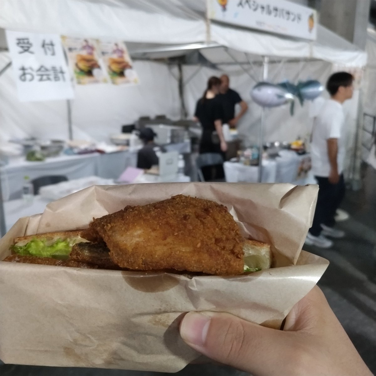 007knchn_ALB's tweet photo. よしくんのサバサンド！
めちゃくちゃ美味しかった！ https://t.co/1PZWvaCM0Q