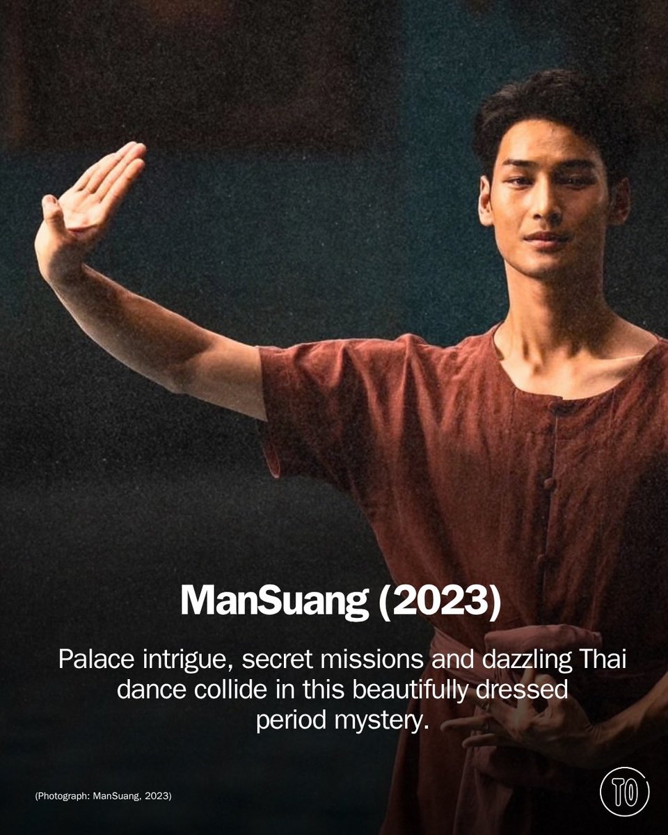 ApoNattawinofc's tweet photo. Thai cinema is no longer the thing you'll get round to eventually. 13 Thai movies on Netflix Thailand deserve a place on your watchlist. 

@Nnattawin1 @netflix 
#ApoNattawin #NetflixTH

ManSuang #แมนสรวง  (2023)
- Palace intrigue, secret missions and dazzling Thai dance collide in this beautifully dressed period mystery.

📷 IG: timeoutbangkok