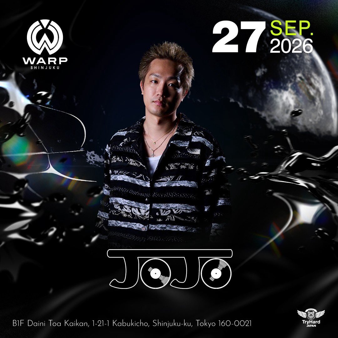 DJ_TOMOPIRO's tweet photo. Tonight 9/27/SUN
at. WARP SHINJUKU
✅https://t.co/MpE7SJqYsC https://t.co/0rEqjimqGG