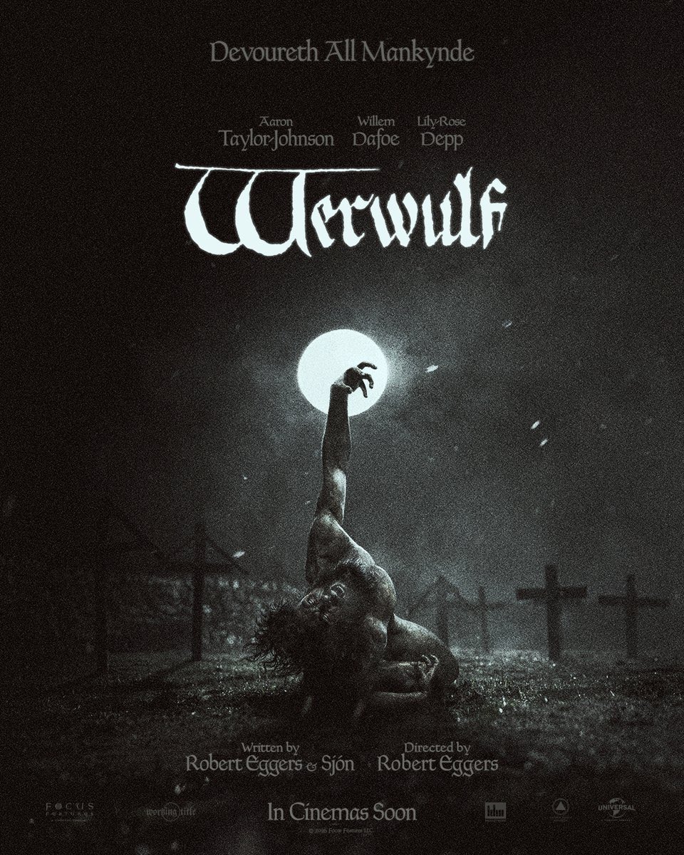 FilmIndoSource's tweet photo. Robert Eggers’ gothic horror ‘WERWULF’ will receive theatrical distribution in Indonesia via @universalpicsid in 2027.

Starring Aaron Taylor-Johnson, Willem Dafoe, and Lily-Rose Depp. https://t.co/4kygI5aMGQ
