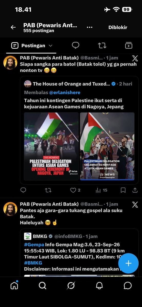 MMnabiPALSU's tweet photo. Manusia Rasis 👇👇👇
BOCAL( bocah tolol) siluman Tua Bangka   dajjal
👇👇👇

https://t.co/P24FaoPwV2   tolong report akun  BOCIL Pembenci Kristen Batak
TUAK🍻🍺🍻🍺🍻

#KristenBatak  #SukuBatak  #PerantauBatak
#BatakToba #KeluargaBatak #BatakKristen https://t.co/pyuGcob6MG