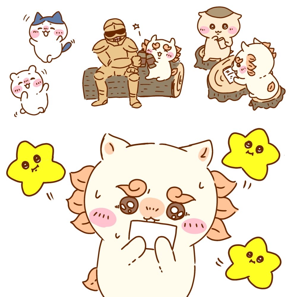 mrn213's tweet photo. シーサーちゃんの前途が明るいものでありますように🥲✨

#ちいかわファンアート https://t.co/ZZ8YaQZjzC