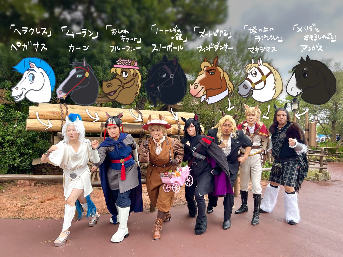 S_Dhallo's tweet photo. 答え合わせ描いたから置いとくね〜🤭

私の大好きなイカれた自作人たち(褒めてる)に声を掛けたら快く集まってくれて感謝でいっぱい🥲🫶
作品の世界観をデザインに落とし込んでいるので、ぜひ各作品を見てね！！

@GauGauDo @03chi_ryu28 @s_dhallo @numgirl65 @Golyat1205 @jag_alskar_cos @D_yukid https://t.co/4Mzvh7nEVA