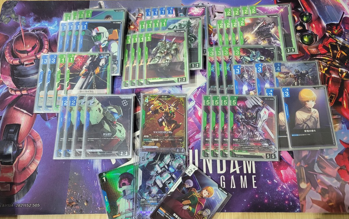 tcg_kurokasu's tweet photo. ニューチャレ優勝しました！！！！！！

ジェガン、シェンロン最高！！！

1:🟦⬜️後攻️⭕️
2:🟦🟥後攻️⭕️
3:🟥⬜️後攻️⭕️
4:🟦⬜️先行️⭕️
5:🟦🟪後攻️⭕️

最近上手くいって無さすぎたので嬉しいｿｽ
シェンロンも活躍したし
ジェガンはえぐかったです😭😭😭
#GCGEXPO https://t.co/GxSshQeXkr