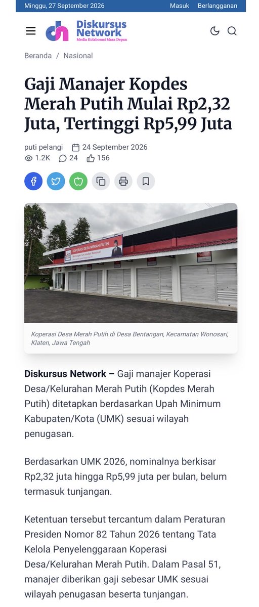 pak_erte92's tweet photo. Buat kalian yang belum tahu, jadi gaji Manajer KopDes itu sesuai UMK penempatannya.

Gak ada tuh gaji rata diatas 7 juta, apalagi 2 digit.

Tentu, ini belum termasuk tunjangan. 

Kata gua, kena gocek berjamaah ini manajer kopdes. Tanggung jawab setinggi langit, penempatannya pakai sistem gacha pula 🤣