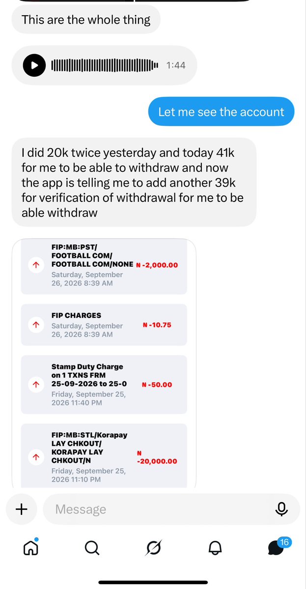 Emmyhandsome1's tweet photo. How can you even do this when you know sporty and betnaija…well y’all be careful out here https://t.co/k1TSdi3nsq