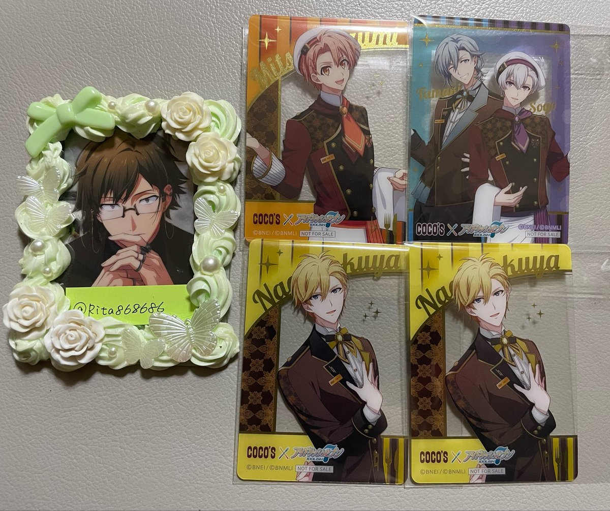 Rita868686's tweet photo. 【交換】アイドリッシュセブン アイナナ ココス COCO'S 特典 クリアカード 

譲 第3弾MEZZO、三月、ナギ2

求 第2弾 陸、大和
     第3弾集合2

📮郵送交換希望
初回様リトリン必読

お気軽にお声かけください。 https://t.co/cPxsQwKaUT