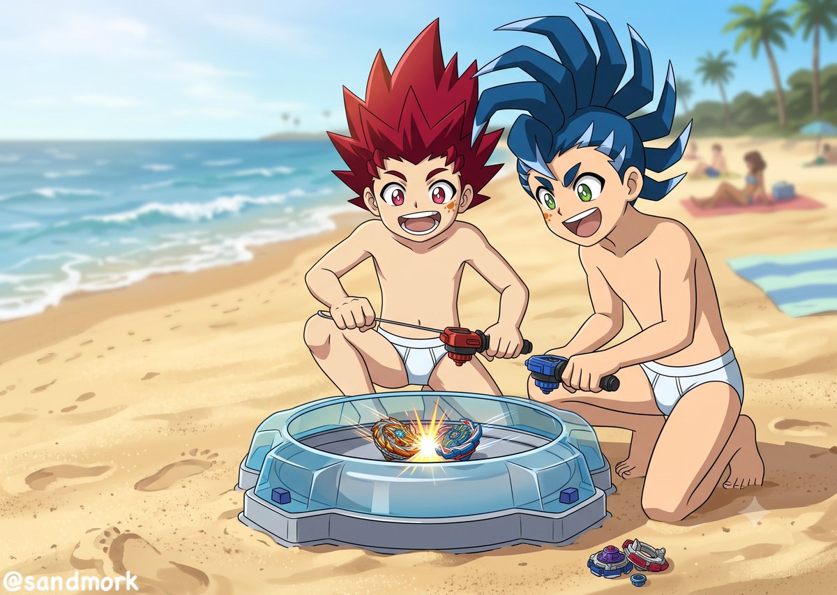 sandmork's tweet photo. Haven't posted pics of my boys in a while! Missed you guys so much, my super cute Hikaru and Hyuga 💙❤️
#BeybladeBurst https://t.co/CErtnmcNYp