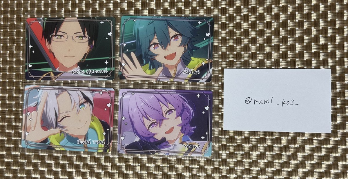 rumi_k03_'s tweet photo. 【交換】 あんさんぶるスターズ あんスタ チップス2 カード

譲：画像

求：同異種 鬼龍紅郎

郵送でのお取引になります。
検索からでも気軽にお声かけください！ https://t.co/9yPWWEV6Wj