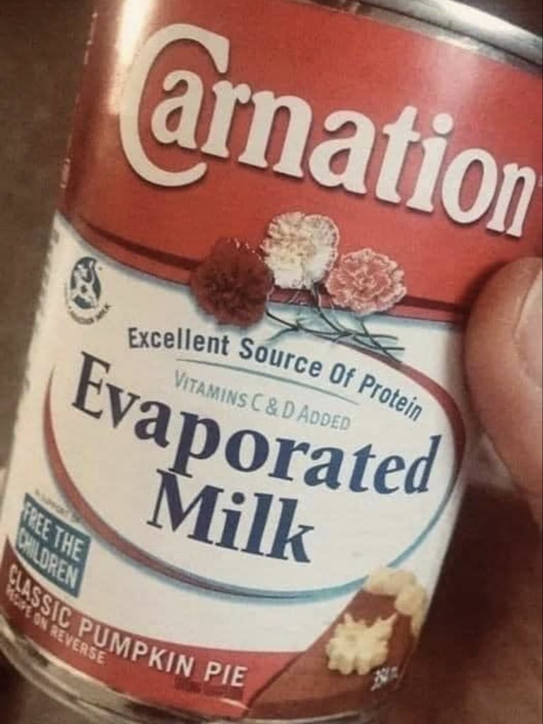 feelgoodtale's tweet photo. I about died laughing. Good one!.

A True Story .... Carnation Milk

When opening a can of carnation evaporated milk for your recipes just smile and think of this:
A little old lady from North Carolina had worked in and around her family’s dairy farm since she was old enough to walk, with hours of hard work and little compensation…

So when canned Carnation Milk became available in grocery stores, she read an advertisement offering $5000 for the best slogan/rhyme beginning with “Carnation milk is best of all ....”
She said to herself “ I know all about milking cows and dairy farms… I can do this!”

She sent in her entry, and about a week later, a black limo drove up in front of her house… A man got out and said, “Carnation LOVED your entry so much, we are here to award you $1000, even though we WILL NOT Be able to use it...

Here is her entry
😂😂😂
Carnation Milk
Is best of all, No tits to pull ,
No hay to haul,
No buckets to wash,
No shit to pitch ,
Just poke a hole
In the Son-********
😂😂😂