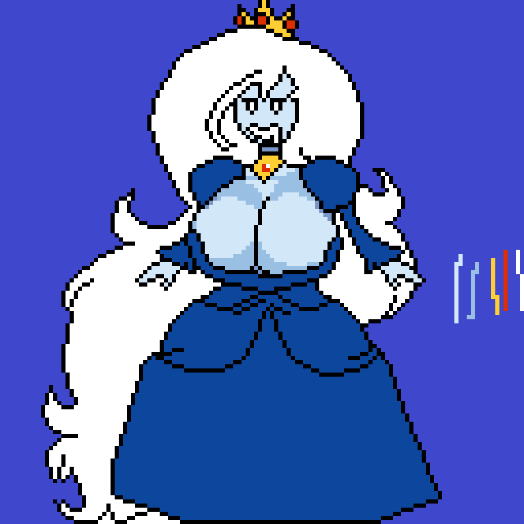Pixel_MeadoW1's tweet photo. Ice Queen WIP
 #icequeen #WIPㅤ  #pixelartㅤ  #fypシ゚viral  #adventuretime #fionaandcake #fanartㅤㅤㅤㅤ https://t.co/NUquvvIBMT