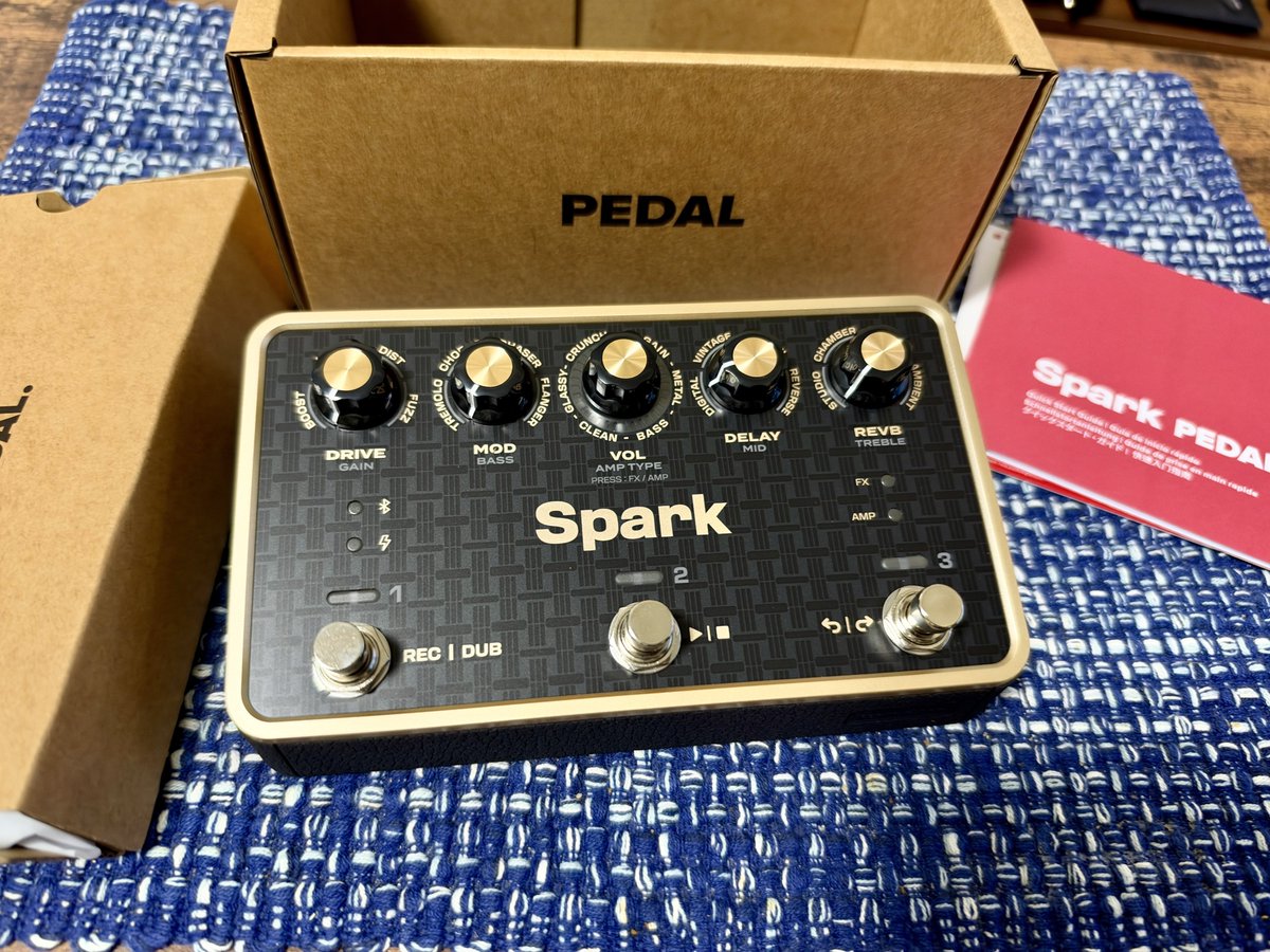 AoBlueMurder's tweet photo. My new gear！
Positive Grid Spark PEDAL
思ったより軽めだけど質感良いね😊
＃MNG https://t.co/wWzzMxsHho