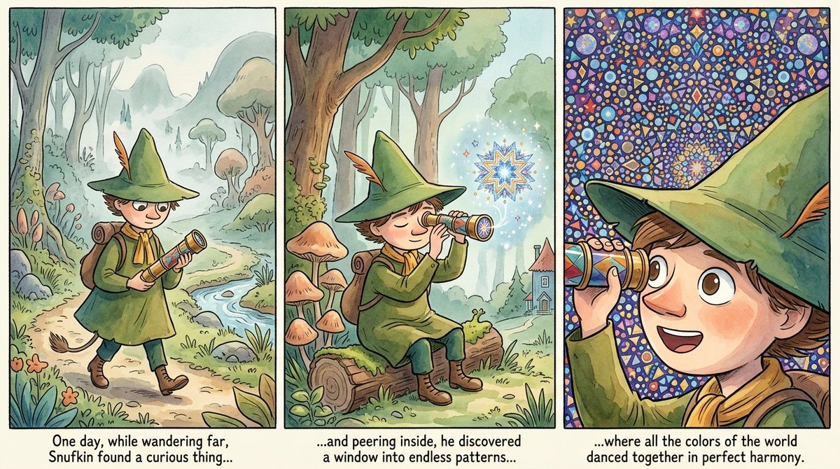 Matthew52718824's tweet photo. Snufkin's Kaleidoscope https://t.co/PeEQOTNpLS
