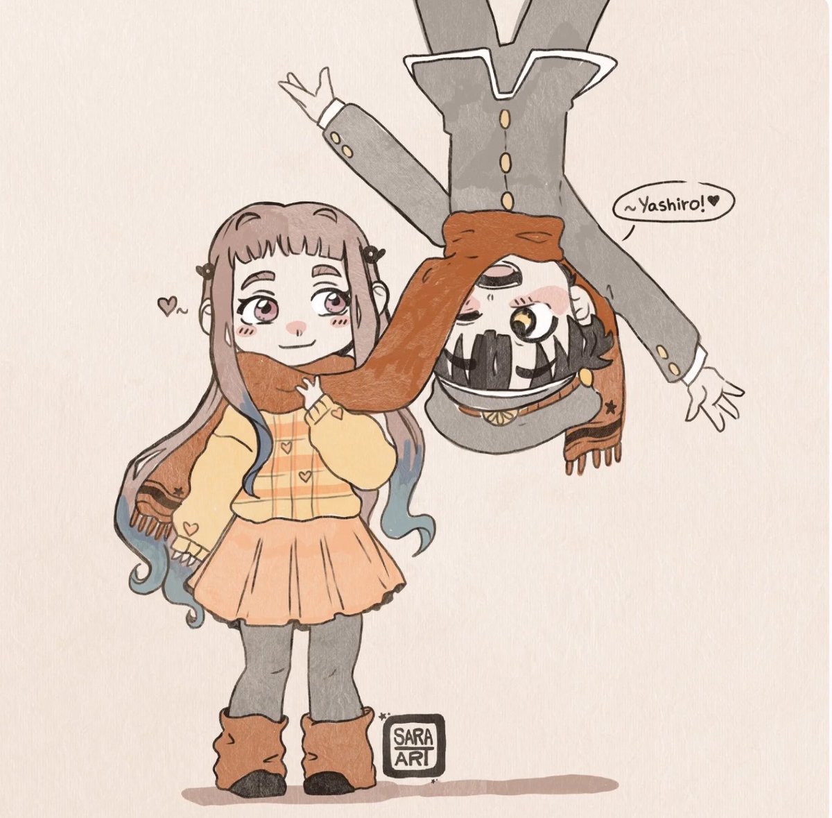 by_saraart's tweet photo. My cozy Hananene art evolution 🍂🧡
⬅️ 2026
➡️ 2025
I’m so happy to see how much my art style has evolved 🥹✨ https://t.co/8cPt2Mo4PF