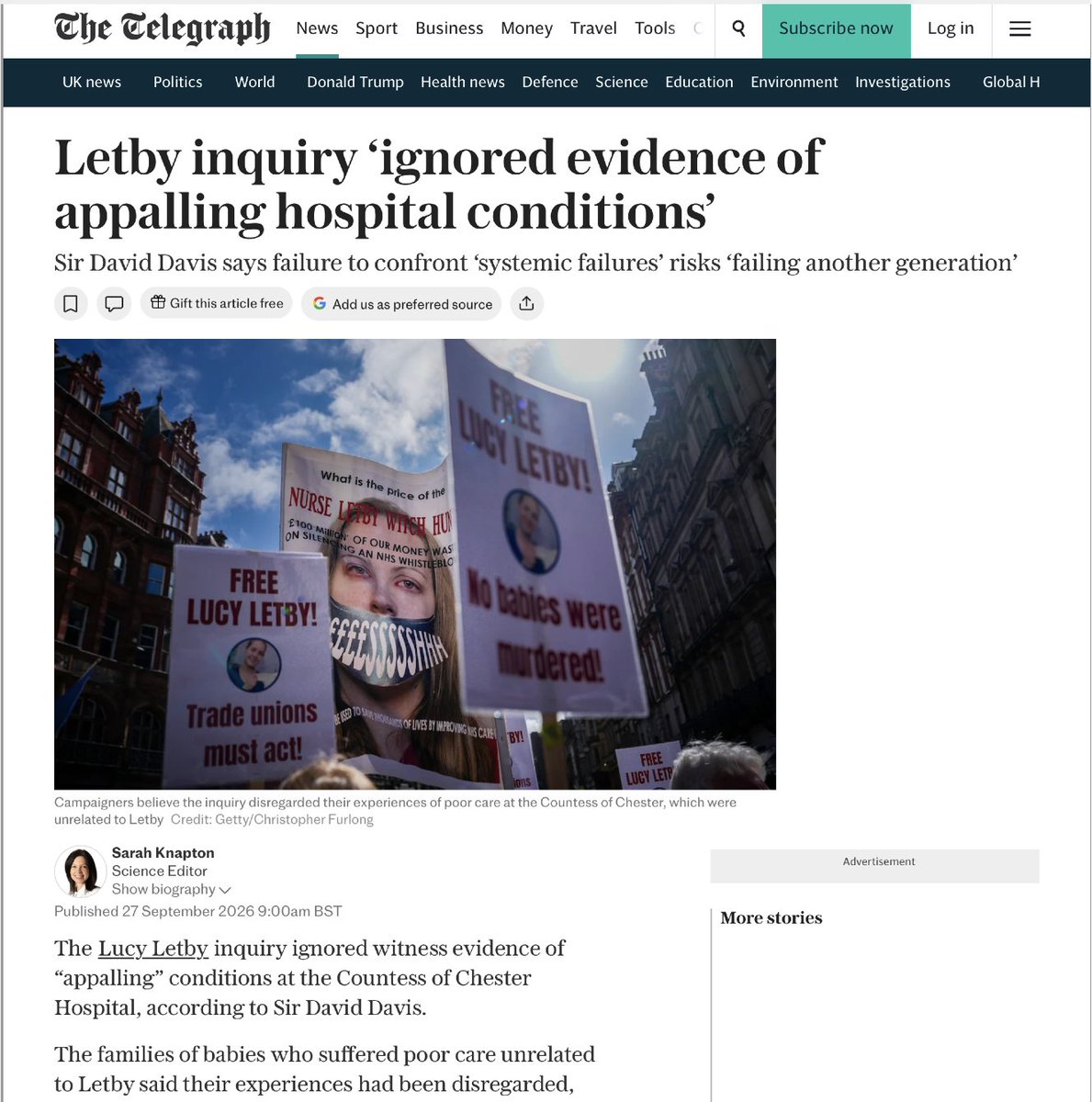 AnneSmi91430126's tweet photo. BREAKING! Sun 27 Sept: @Thirlwall_Inq cover-up SLAMMED as multiple baby deaths, squalid conditions &amp; gross under staffing ignored! https://t.co/O6sXLs3sEk @VeraBaird @ccrcupdate @YvetteCooperMP @AlexJJNorris @ShabanaMahmood @LabourSJ #Letby https://t.co/8Hcfi7h74E