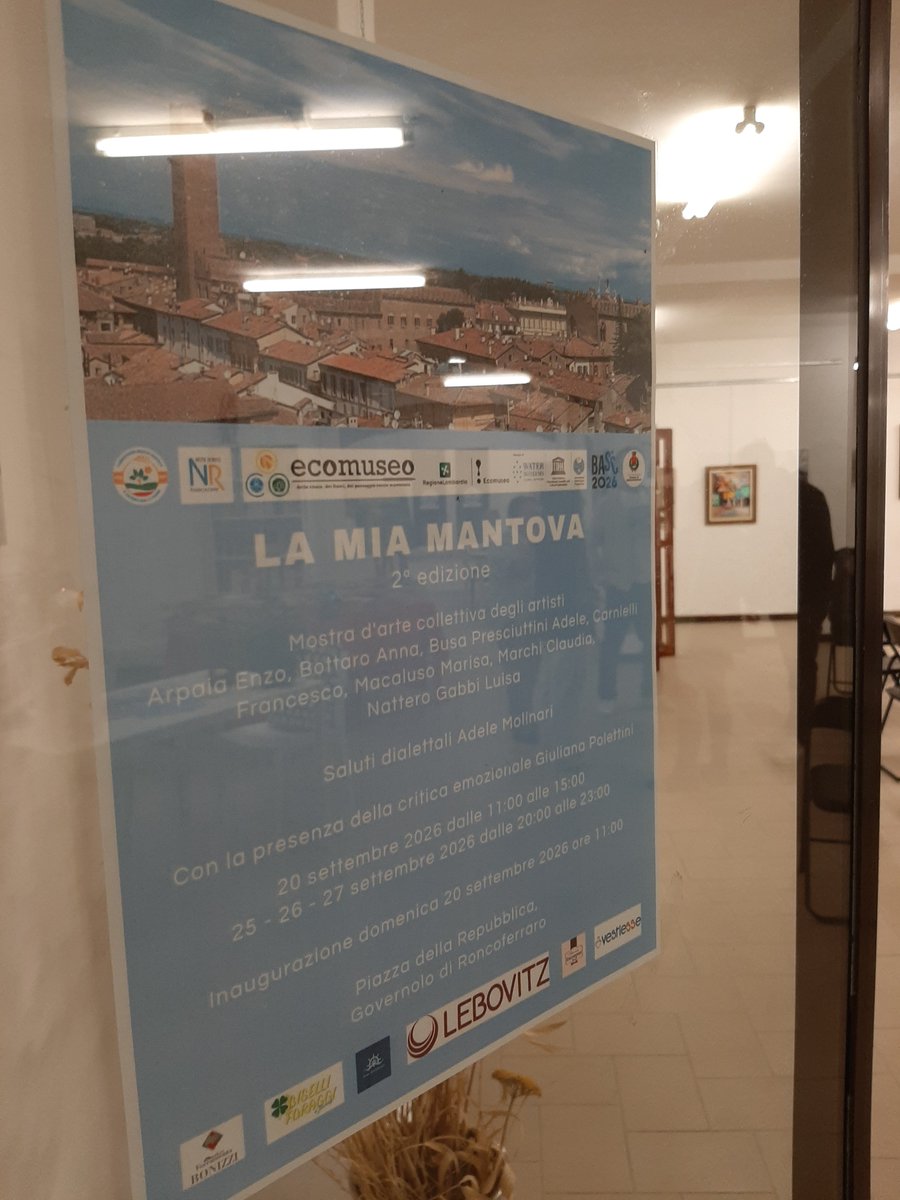 InsiemeperlaTer's tweet photo. LA MIA MANTOVA 
Questa sera dalle 20 alle 23
Sede Fondazione #insiemeperlaterra https://t.co/72H9Zr88XO