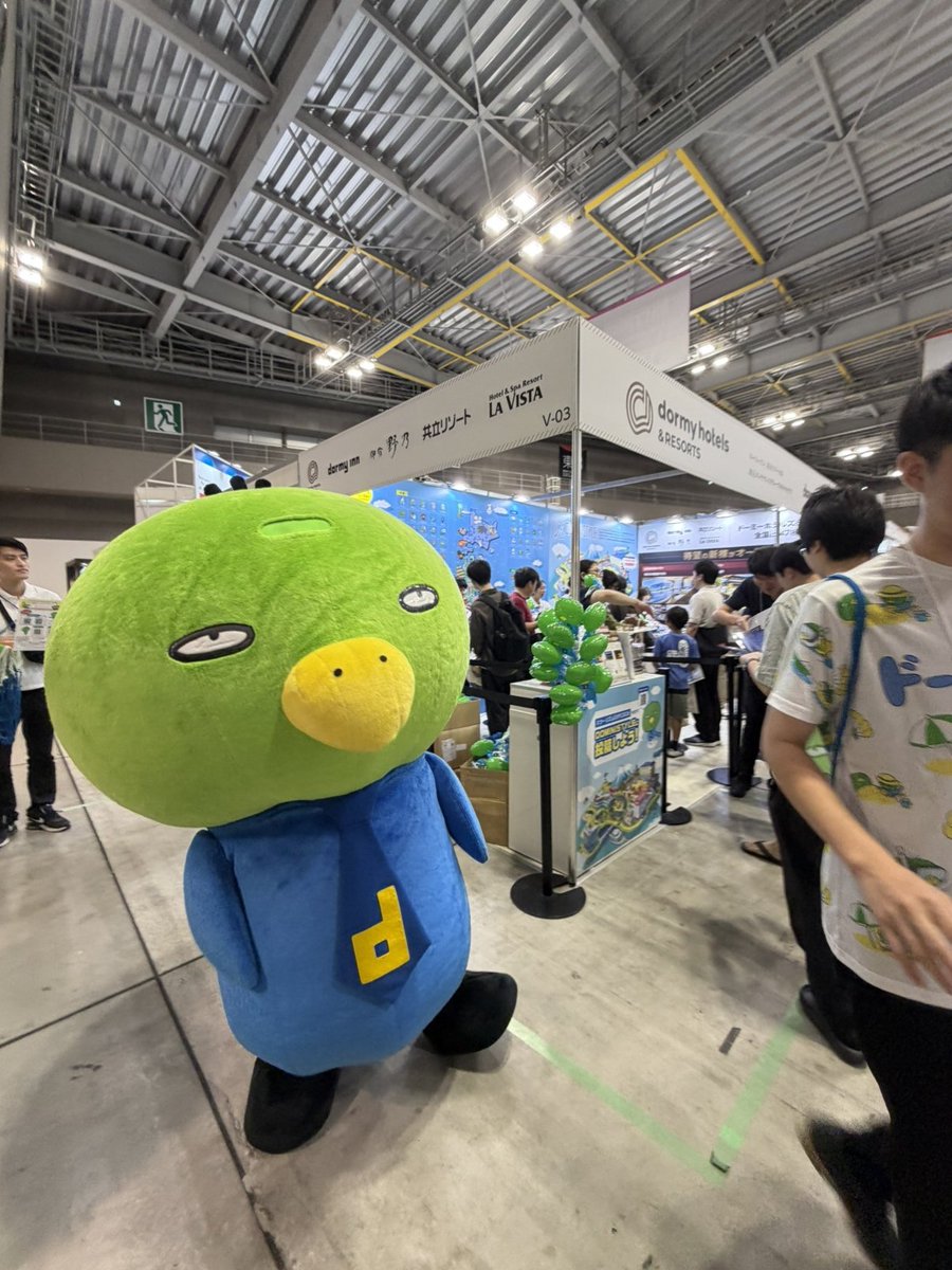 dormy_hotels's tweet photo. #ツーリズムEXPOジャパン 
2日間の開催がすべて終了いたしました！

たくさんのご来場、誠にありがとうございました！🎉
ドーミーいんこも皆さまと直接お会いできて、終始大喜びの2日間でした🐦✨

ぜひ #ドーミーイン や #共立リゾート のハッシュタグをつけて、
当日の思い出や写真のご投稿をおまちしております📸

これからもドーミーイン・共立リゾートをよろしくお願いいたします！♨
#共立メンテナンス
