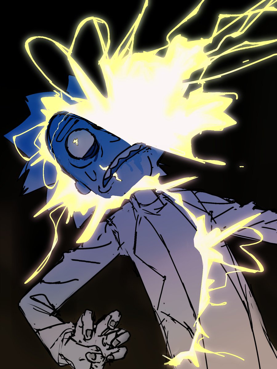 Flea098's tweet photo. "hi can you draw evil rick plisssssssssssssssss9ssssssssp9sssssssssiiiiisssssssssssssssssssssss #thankyou" -> Hes getting electrocuted hastag owwww  #rickandmorty #evilrick
.
https://t.co/gtKVbE09g1 https://t.co/SAzyRlUf5v