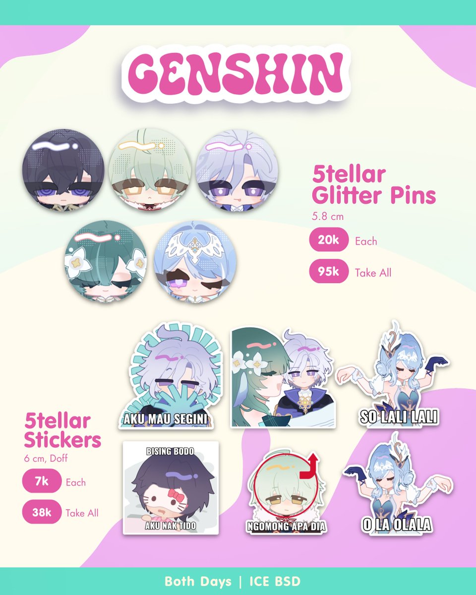 crumbsofmiu's tweet photo. [ ♡ + ↻ are appreciated!]  

Lach's #CF23 Pre-Order ~
 
📩 Pickup &amp; Mail Order both days
⏱️ Period: 27 Sep - 4 Okt 
📌 Acumalaka Circle S-20
🌸 Genshin, Final Fantasy, TWST, P5, HSR 

(1/2)
🔗PO link : https://t.co/dn8YCfAwAw

#Comifuro23 #cf23 #Comifuro23catalogue https://t.co/4jNNJCqLkz