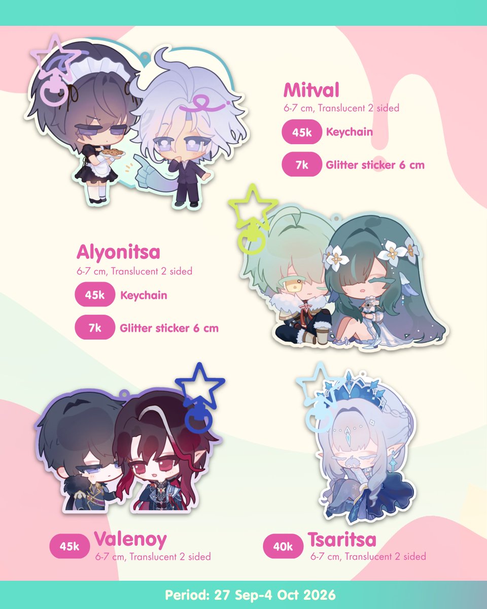 crumbsofmiu's tweet photo. [ ♡ + ↻ are appreciated!]  

Lach's #CF23 Pre-Order ~
 
📩 Pickup &amp; Mail Order both days
⏱️ Period: 27 Sep - 4 Okt 
📌 Acumalaka Circle S-20
🌸 Genshin, Final Fantasy, TWST, P5, HSR 

(1/2)
🔗PO link : https://t.co/dn8YCfAwAw

#Comifuro23 #cf23 #Comifuro23catalogue https://t.co/4jNNJCqLkz