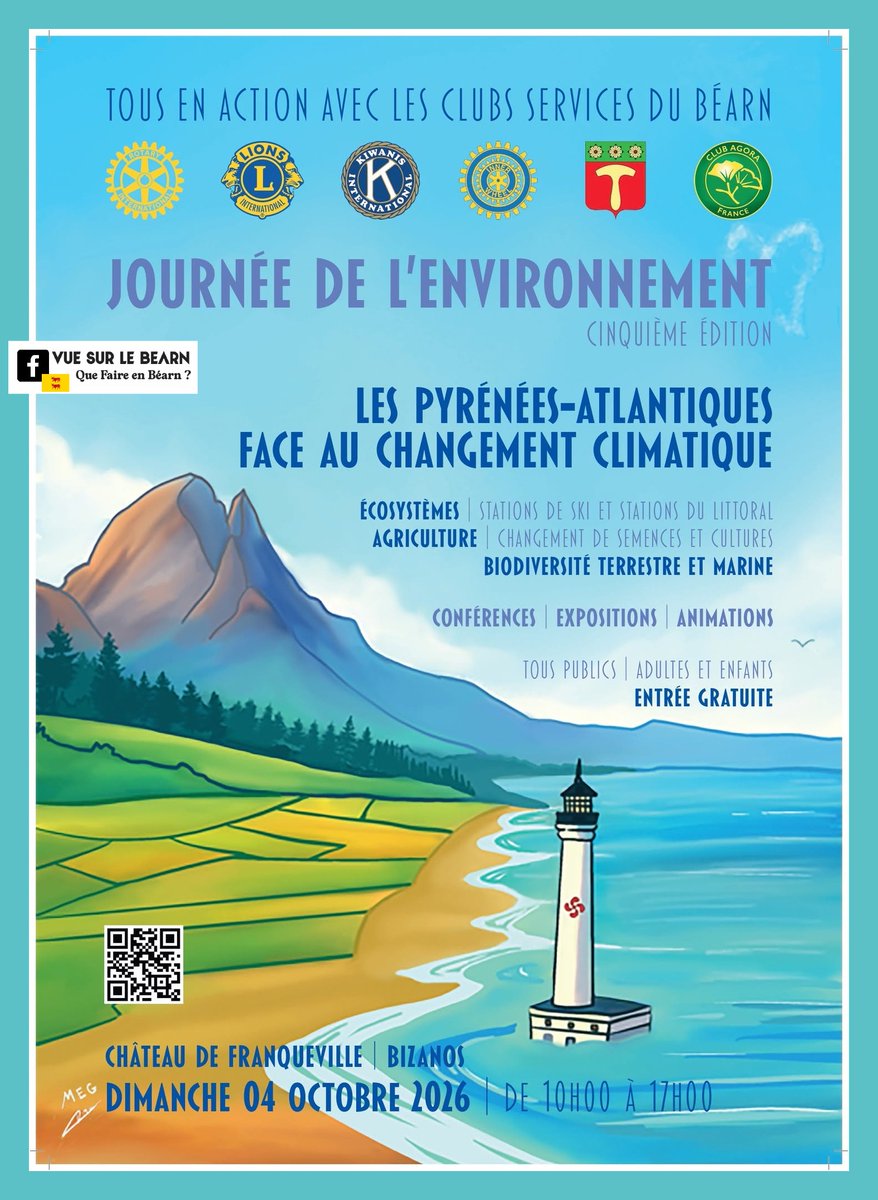 vuesurpyrenees's tweet photo. la Journée de l'environnement 2026
Dimanche 4 octobre à Bizanos
programme
https://t.co/7ZNExhxTyt
Quels avenirs pour les stations de ski des Pyrénées et pour celles du littoral au Pays Basque?
Animations pédagogiques, stands, balades en VTT
#bearn #environnement #pyrenees https://t.co/z3xjI0iyuh