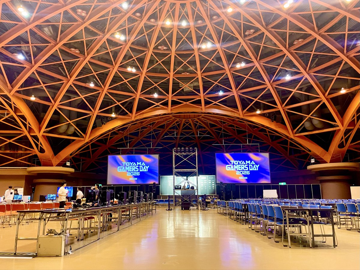 yoheisakaidani's tweet photo. TOYAMA GAMERS DAY 2026

10周年記念のゲーマーズデイおかげさまで無事終了しました。

今回は、ここ2.3年間関わりのあったコミュニティをイベントのコアとして企画し、各エリアを設けさせていただきました。ご協力いただいた、各ゲームのコミュニティの皆さまに感謝です。
おかげさまで、来場者は過去最大の約3,500名と熱気が凄かったです！

まだまだ、やりたいことも勿論ありますが、まずはお力添えいただける方たちと、イベントを形にできたことを本当に嬉しく思います。

これまでの10年間を振り返ると、キツいことも沢山ありましたが、一歩ずつ前進している実感もあります。これも、これまで関わってくださった”ゲーマー“のおかげです。ウルトラ感謝です！

2日間、ご参加いただいた皆さんありがとうございました！

今後もゲーマーズデイをよろしくお願いします！！！

#TGD2026 #富山県