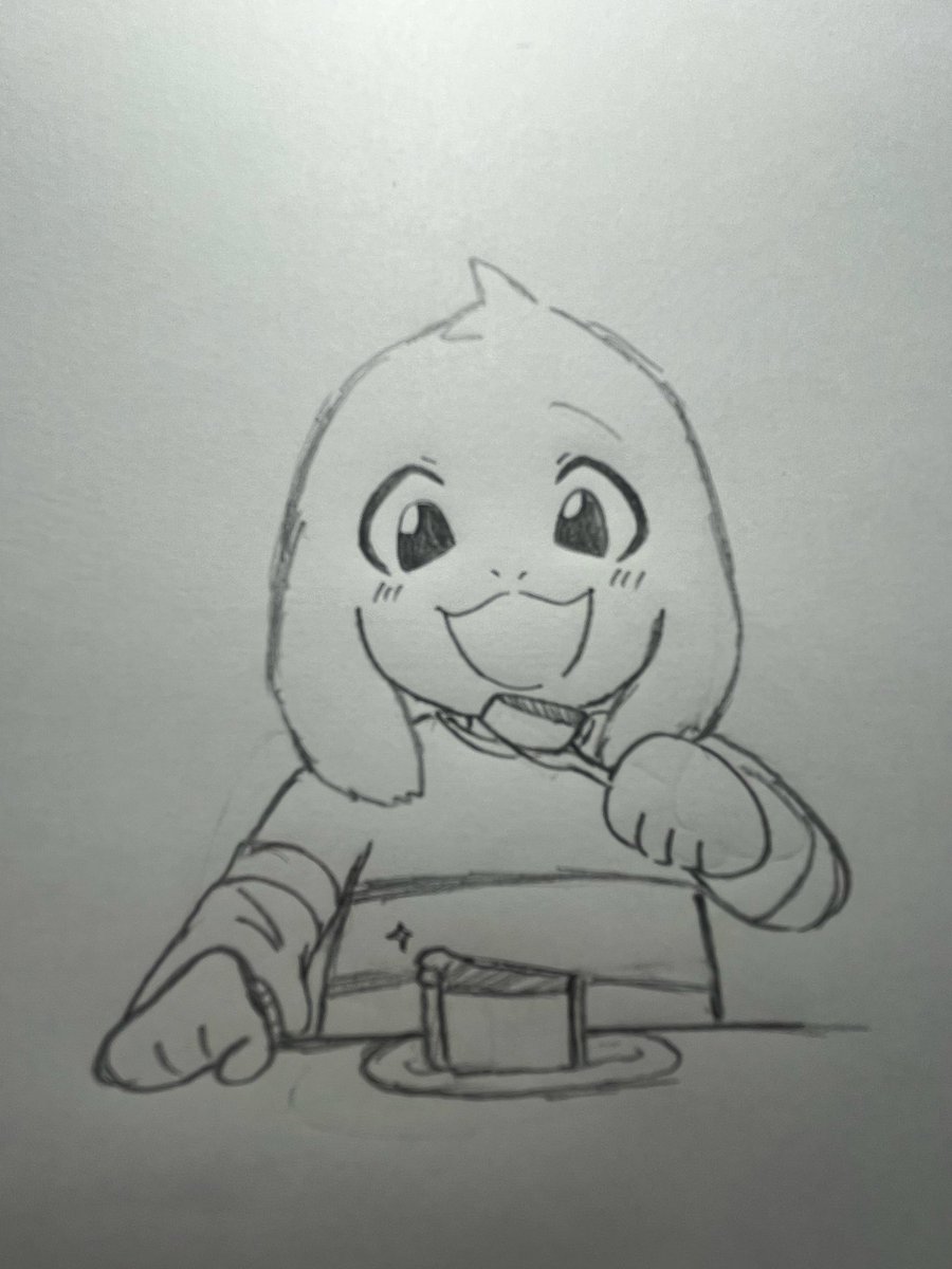 sho_09_shit's tweet photo. 今日描いた落書きとリクエストのアズ
 #undertale  #Chara  #Asriel  #アンダーテール https://t.co/8Ro5pytbIE