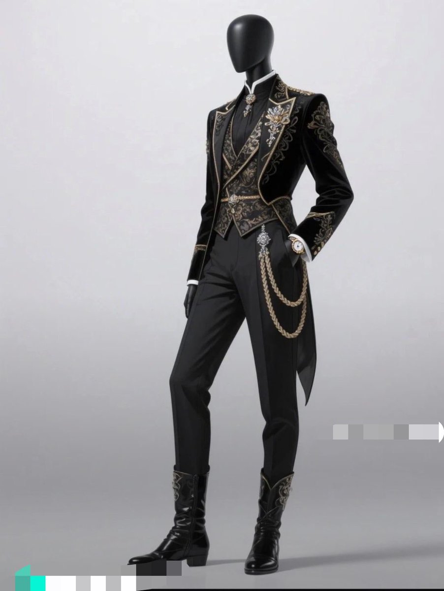 crimsonheirloom's tweet photo. ornate tailoring, gold detailing, and aristocratic drama. https://t.co/Ouh7ZN89af