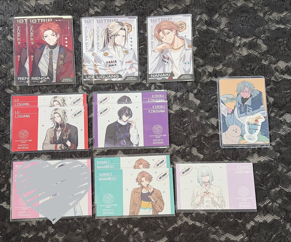 218kam's tweet photo. 【交換】エイトリ 18TRIP ハマメグリ 特典

譲
練牙* 礼光 宗氏 季肋 七基* 幾成

求
ハマメグリ特典 雪風 來人

*印は雪風のみ
所持数の関係で雪風優先

郵送or池袋手渡し◎ https://t.co/aokYk6EIXM