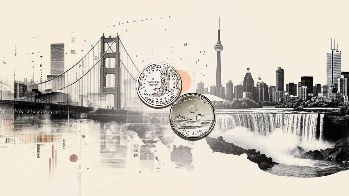 CMTradesss's tweet photo. The Canadian Dollar continues to experience a downward slide, falling further as the interest rate gap between Canada and the United States keeps widening. 📉 #CanadianDollar #Currency https://t.co/CnDtLTJcUQ