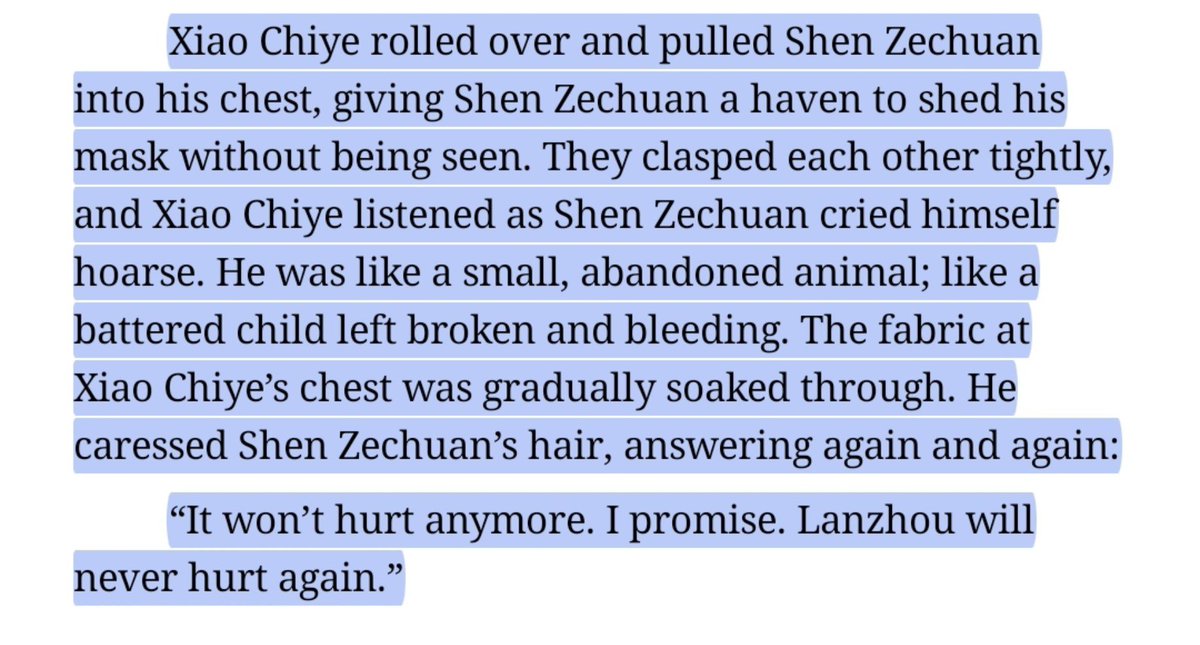 cezhouismm's tweet photo. QJJ chapter 97 &amp; chapter 187 ... Man I love cezhou so much.. these moments hurt so bad but the writing is so beautiful, the concept of finally letting go in your loved one's arms.. https://t.co/eR41fbbXUS