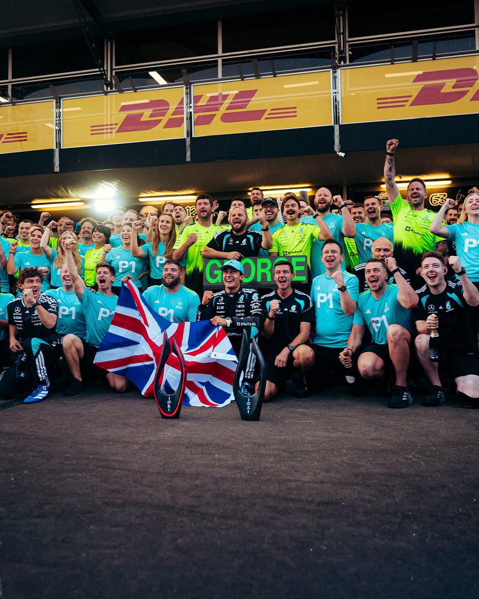 MercedesAMGF1's tweet photo. No better feeling 🍾🫂 https://t.co/xWENyd9ea7