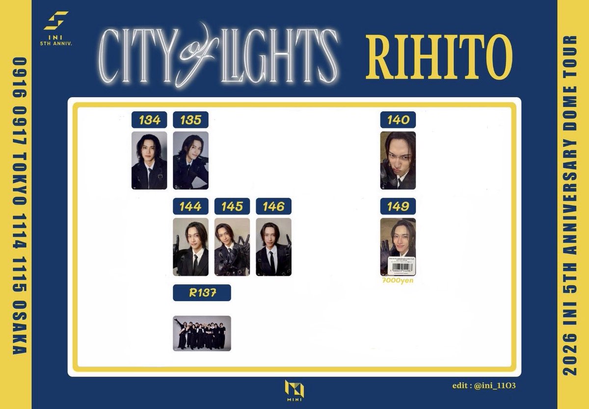 jion1i0's tweet photo. INI ANTHEM CITY OF LITES 特典 トレカ 買取

求）画像 池崎

譲）買取

お安く譲ってくれる方のみ🤚🏻
お返事にお時間いただく可能性🈶
お気軽にお声掛けください。
#INI #INI買取 #池崎理人 #ANTHEM https://t.co/5HKW8CEetD