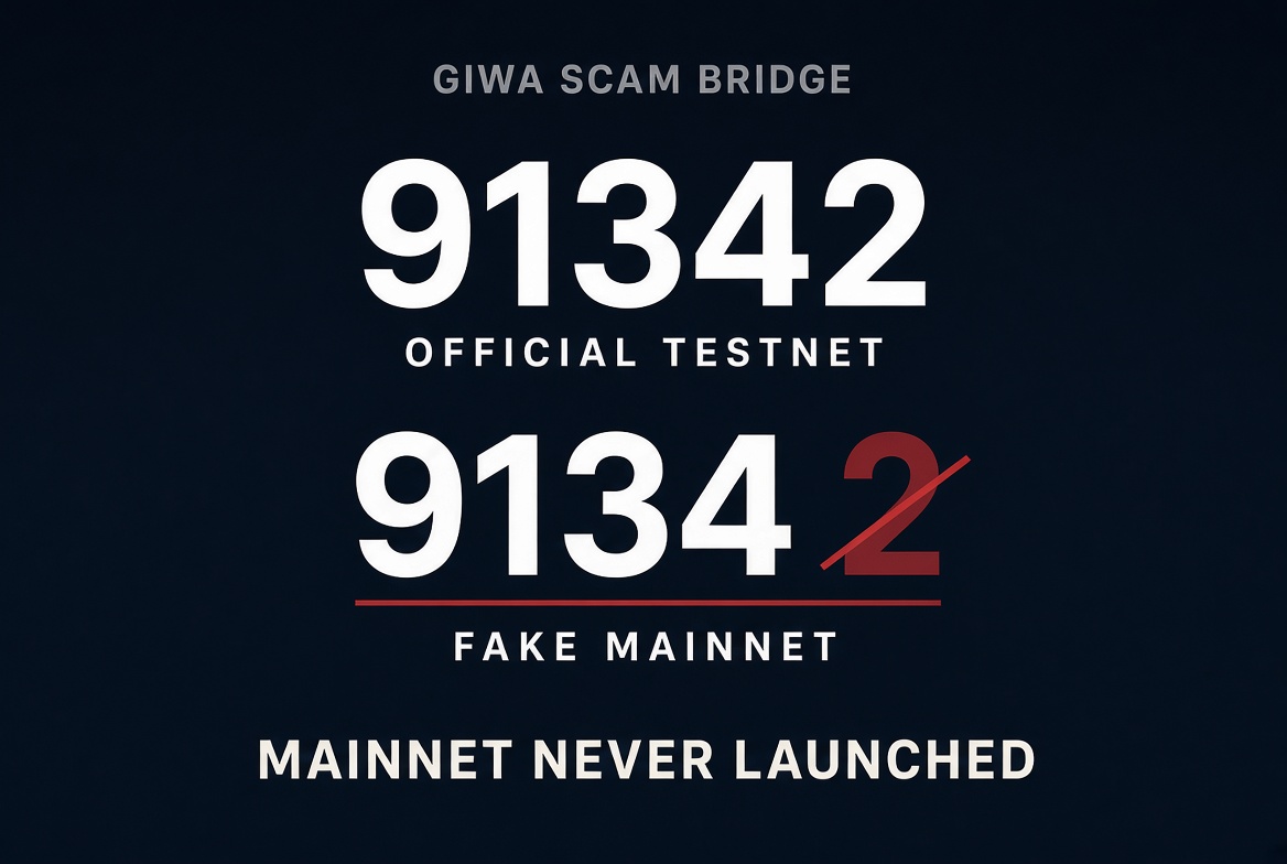 Promirexy's tweet photo. GIWA’s mainnet has never launched

A fake version of it just drained real ETH anyway

The difference was one digit in a chain ID

🧵🧵🧵 https://t.co/JVjYunBAti