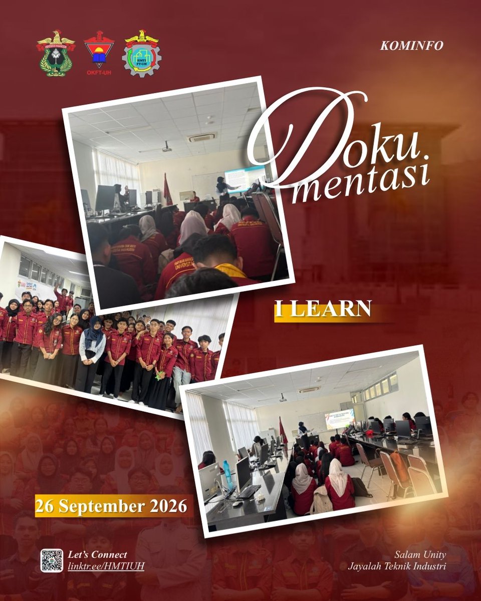 hmti_uh's tweet photo. [DOKUMENTASI I-LEARN]

Kegiatan I-LEARN dengan tema “Mastering Academic Reading: From Main Ideas to Inference &amp; Vocabulary” 

#HidupTeknik
#HidupTeknik
#HidupTeknik
#SalamUnity
#JayalahTeknikIndustri https://t.co/Hkaz1TnS0j