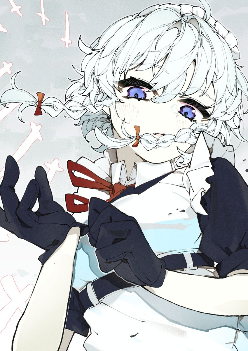 kuromaru_ira's tweet photo. 十六夜咲夜　#東方project https://t.co/tfLyaIZ9rV