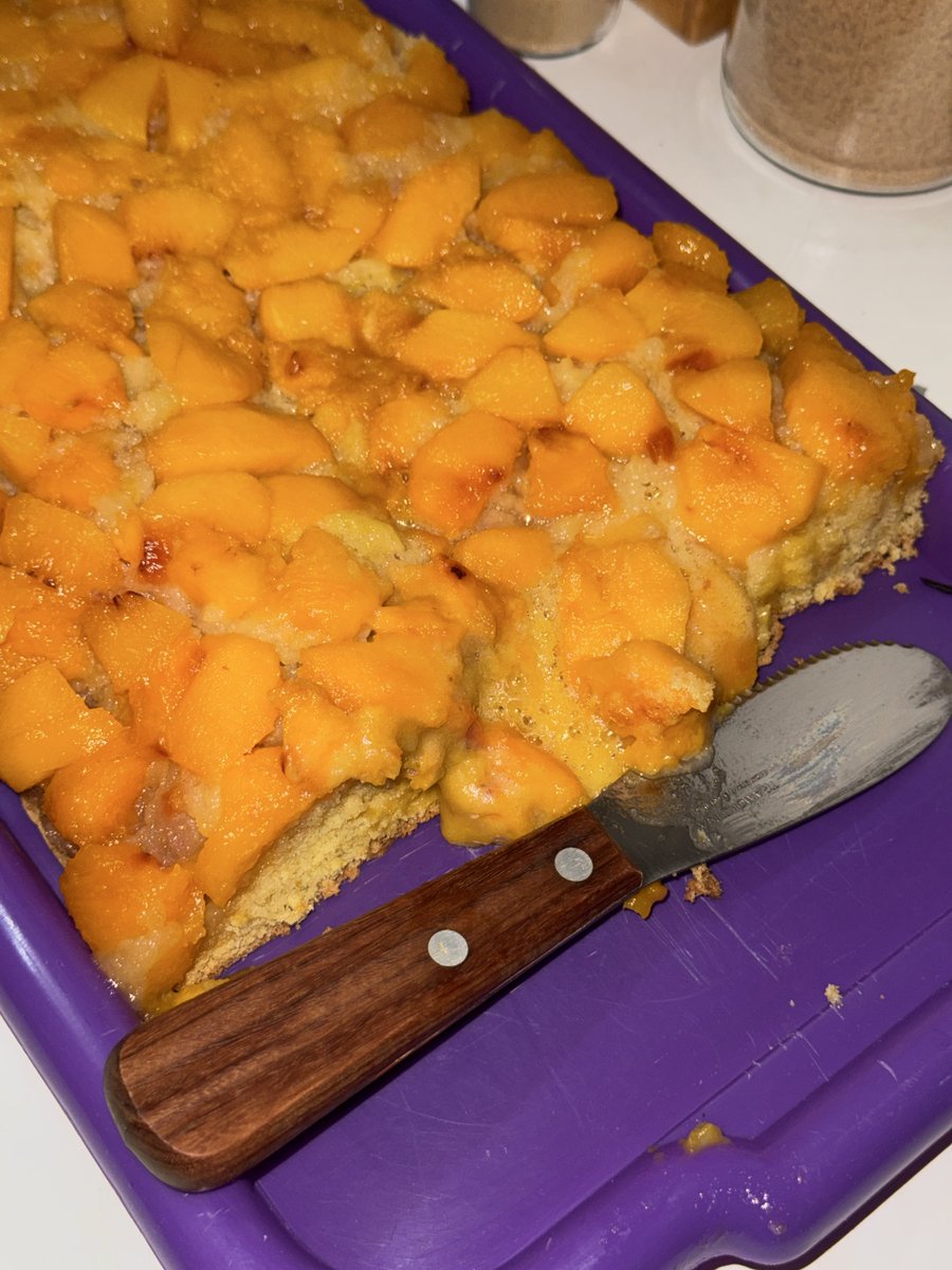 kolacicbg's tweet photo. Sinoć je mama napravila kolač sa breskvama🥹🫶🏻❤️ bio je prelep #fruitcake #cozy #peaches #momskitchen #sweet #snack https://t.co/v2lS6bbqOh