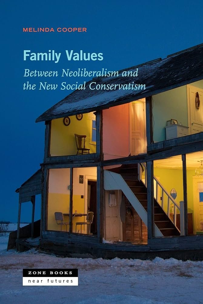 BevansAdvocate's tweet photo. This book is very good. I started it today and was hooked, am about halfway through already. Cooper assesses the ways in which beliefs in traditional family structures underpin the laissez-faire resurgence of the 1990s. Definitely recommend. https://t.co/hPYnom4XGV