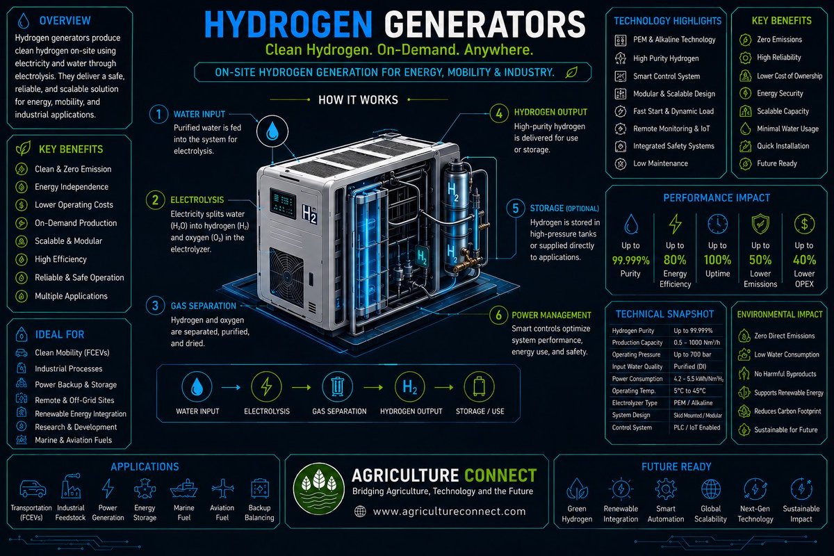 Agriculturecnct's tweet photo. #Hydrogen #Generators
#AgricultureConnect https://t.co/GP3MrfXPYW