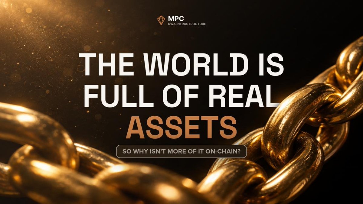 MPC_Global_X's tweet photo. Real-world assets are everywhere.

➡️ Real estate
➡️ Energy
➡️ Minerals
➡️ Commodities

But bringing a real-world asset on-chain is more than putting a token on a blockchain.

➡️ The data needs to be verified.
➡️ The asset needs to be structured.
➡️ Its records need to be traceable.

That’s the gap MPC is building to solve.

MPC is building Mining RWA infrastructure that connects real mining data, professional verification, and blockchain.

From the physical world to the on-chain world. ⛏️

#MPC #MiningRWA #RWA #Mining #Web3