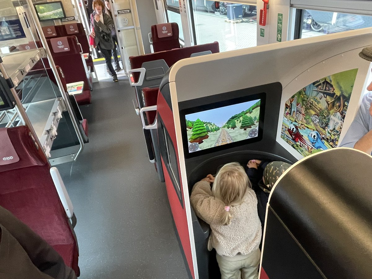 alexhornbyrail's tweet photo. Views from #InnoTrans: more attention seemingly being paid to how trains are zoned, whether it be for kids, for comfort, for cycles and more.
Examples from Italy, Norway and Austria for family areas on new intercity stock… https://t.co/ubE3BeUxDD