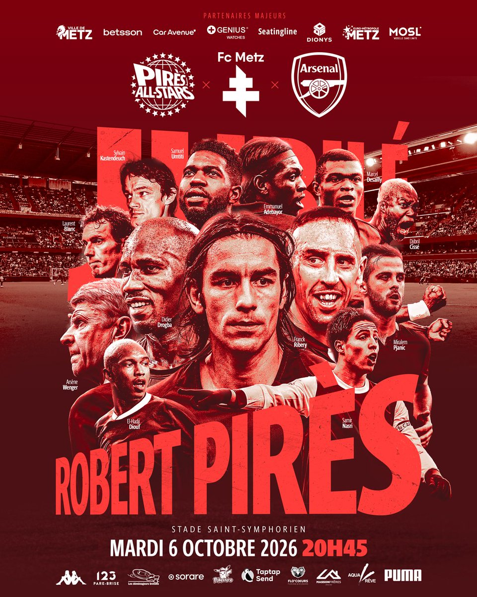 FCMetz's tweet photo. De nombreuses légendes présentes 🤩

23 000 suppporters et il n'y en aura pas pour tout le monde... 😱

Un évènement exceptionnel à ne pas rater 🧷 https://t.co/t8kfwpVAGf https://t.co/LMOjbE6muQ