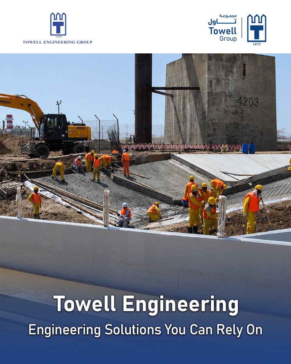Towell_Group's tweet photo. نضع خبرتنا في خدمة كل مشروع،
لذلك تاول الهندسية تقدّم حلولًا هندسية بمعايير يمكنك الوثوق بها.

لمزيد من المعلومات زوروا الموقع:
https://t.co/swDt8KqCx6 https://t.co/3cJBa4yV6k