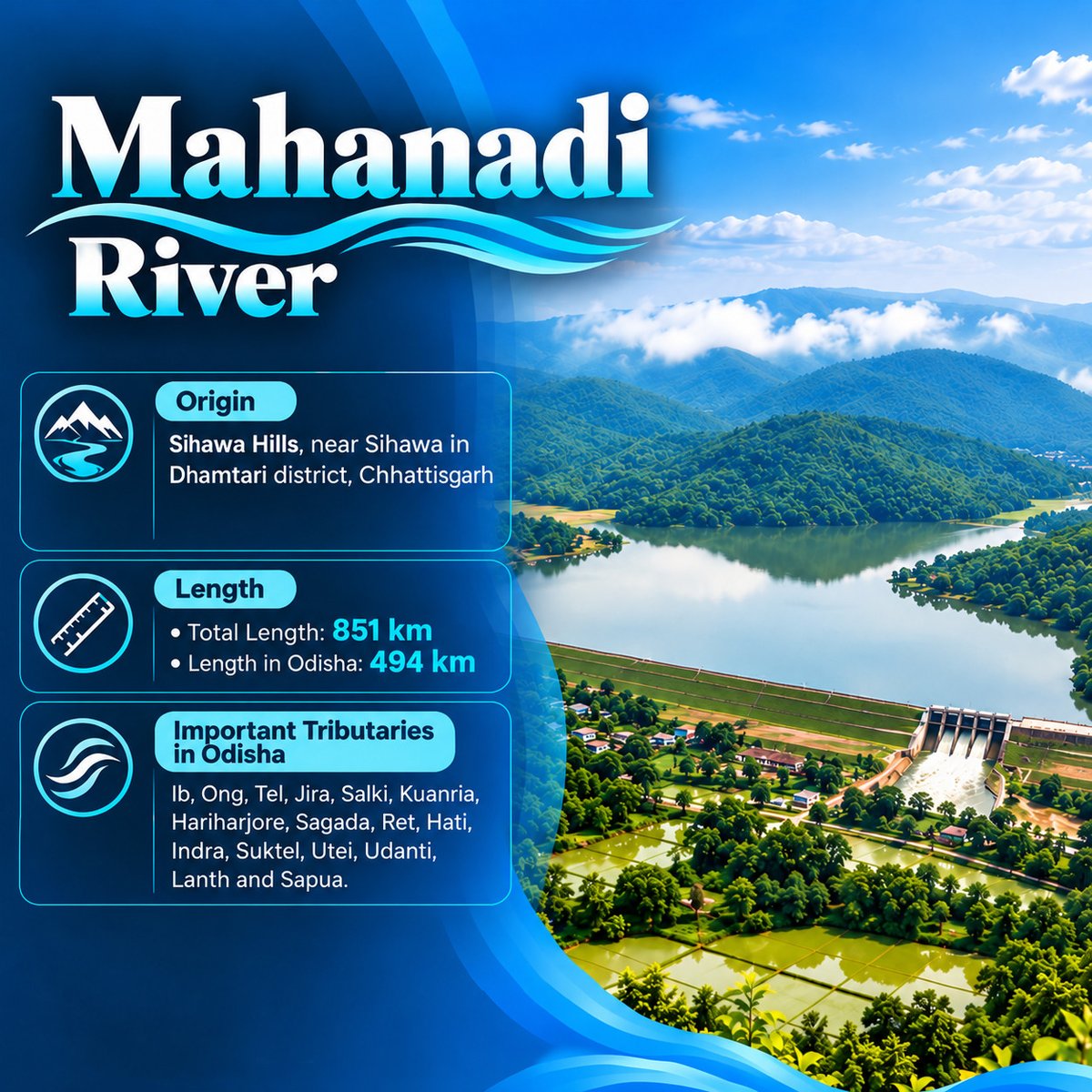 OdishaWater's tweet photo. On World Rivers Day, we celebrate the vital role of rivers in sustaining life, livelihoods, agriculture, biodiversity, and the cultural heritage of Odisha.(1/3)
#WorldRiversDay #RiversOfOdisha #Odisha #OdishaNature #SaveOurRivers #RiverConservation #ProtectOurRivers #CleanRivers https://t.co/Yudv7Z6xBQ