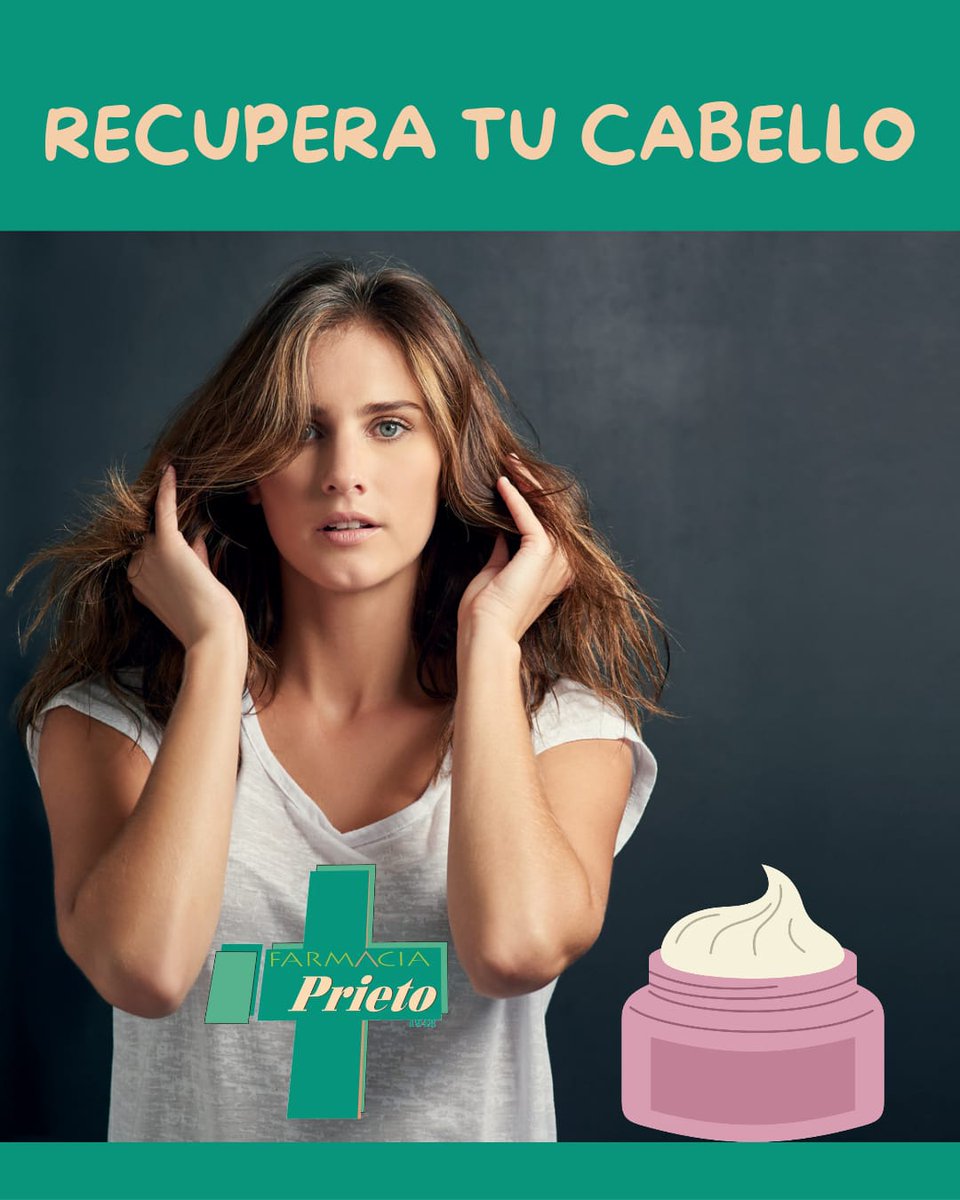 FarmaciaPrieto's tweet photo. ☀️🏖️ ¿TU CABELLO HA VUELTO DE LAS VACACIONES MÁS SECO, APAGADO Y SIN VIDA? 😱💇‍♀️

No eres el único… ¡el verano puede pasar factura a nuestro cabello! 🌞🌊

Además, el cuero cabelludo también puede verse afectado. 😣

💚 Vamos a recuperarlo. Ven y te ayudamos !!! https://t.co/mU6etzVgLC