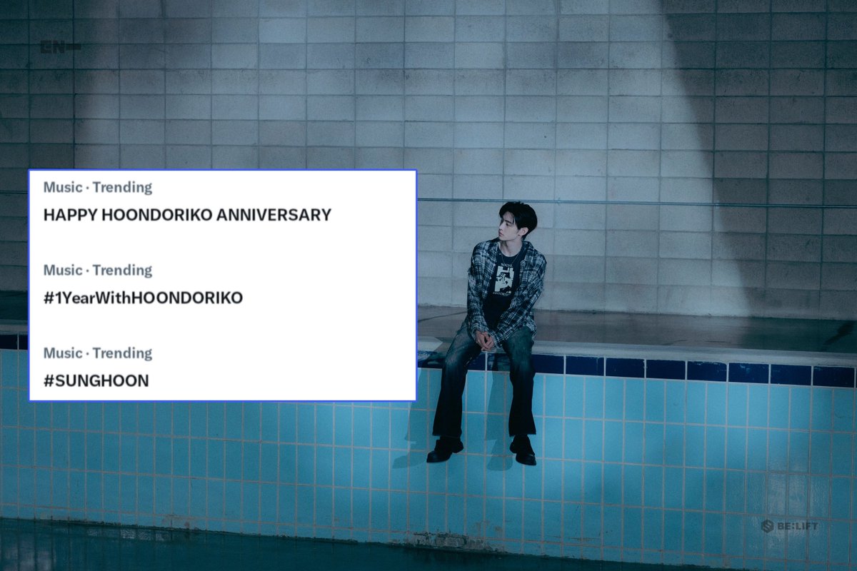 PSHGlobalTeam's tweet photo. [TREND] 260927

‘HAPPY HOONDORIKO ANNIVERSARY’, ‘#.1YearWithHOONDORIKO’ and ‘#.SUNGHOON’ are currently trending under ‘Music’ category!

ENGENEs, let’s keep the celebration going! Stream Sunghoon’s “𝘖𝘥𝘰𝘳𝘪𝘬𝘰” cover on YouTube and continue using the tags below to celebrate its 1st anniversary. 🌌🤍

🔗 https://t.co/t52DCOkk2Z

HAPPY HOONDORIKO ANNIVERSARY
#1YearWithHOONDORIKO 
#훈도리코와_함께한_1년 
@ENHYPEN_members @ENHYPEN
