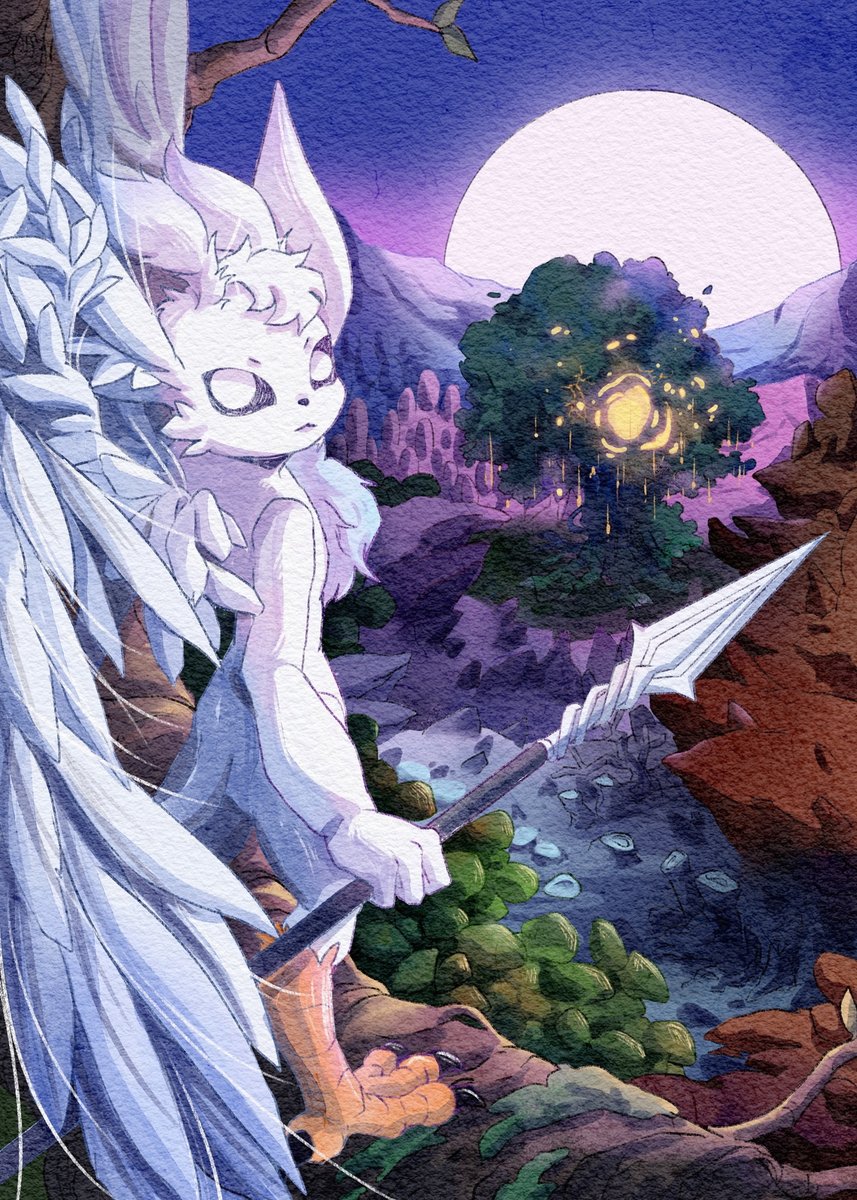 W_interSolstice's tweet photo. Leo is watching on the treetops🌲☀🪶
Art by 我二東啊
oc belongs to me.
I've been too busy lately, so I'm not active. 💫
Anyway, thank you for their beautiful and amazing art!!💖✨✨
#Ori #Orithegame #Orioc https://t.co/NutI7HvJlt