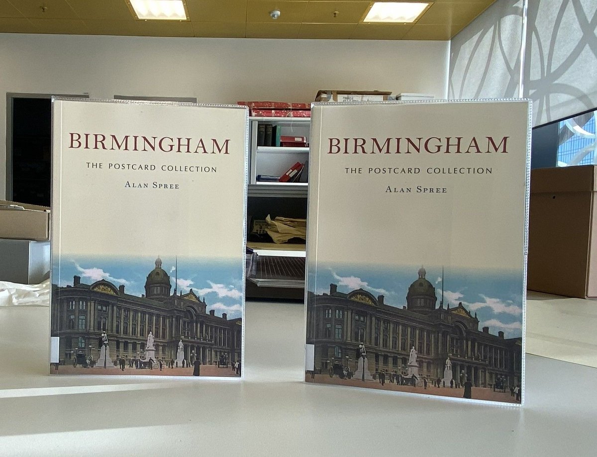 TheIronRoom's tweet photo. #SundayShowcase today is Birmingham  - The Postcard Collection by Alan Spree. Postcards can be overlooked in regards of the visual record they provide. Alan draws on a selection of postcards to give a pictorial record of Birmingham in the past. Ref – L 85.4 @LibraryofBham https://t.co/eCJbeWar6D